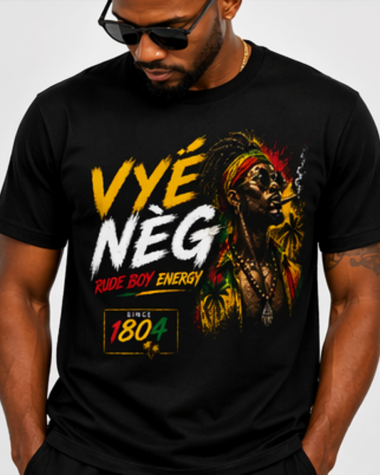 VYÉ NEG Tee – Rude Boy Energy Collection